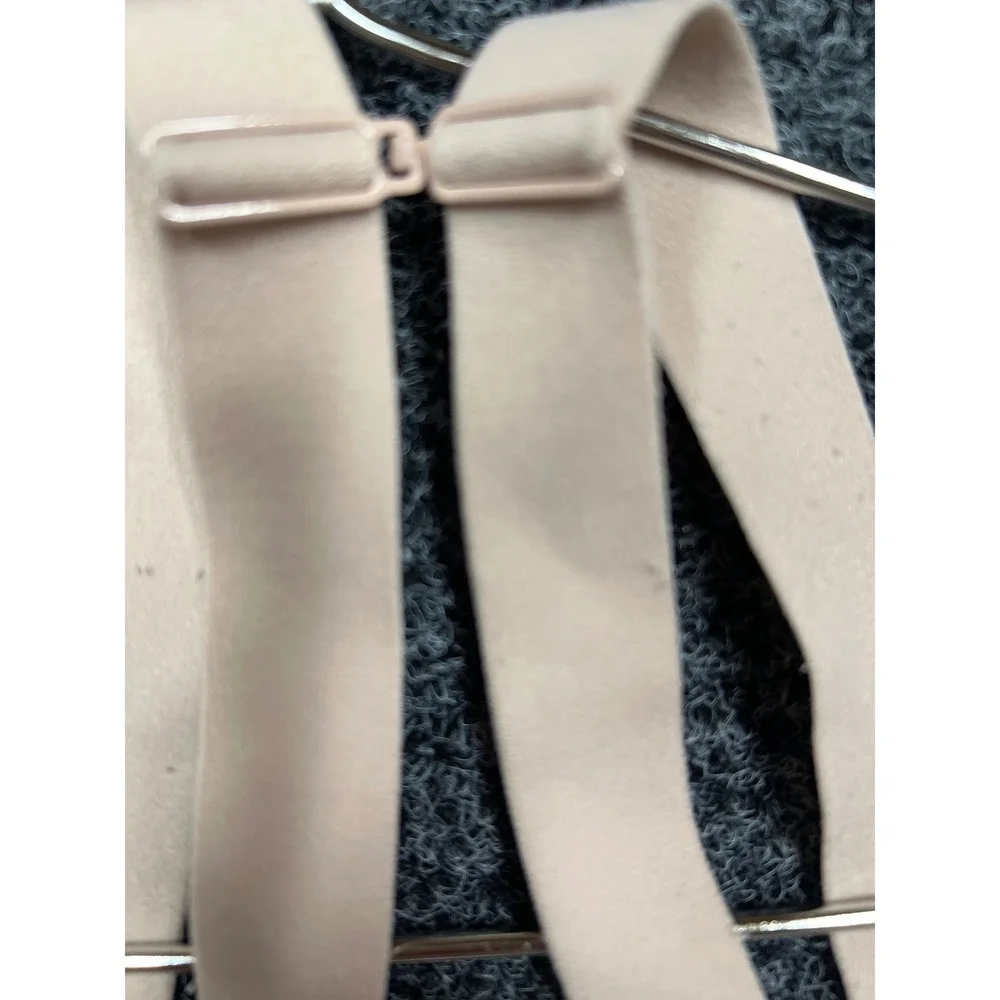 Chantelle 13F6 Lace Unlined Underwire Bra Peach Nude 38DD Adjustable Straps